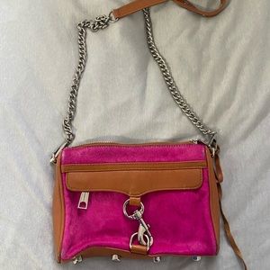 Rebecca Minkoff pink mohair crossbody